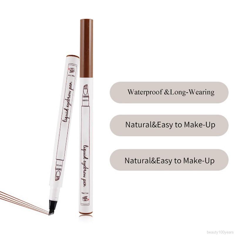 [Hàng mới về] Bút chì kẻ lông mày đầu 4 răng chống nước lâu trôi | BigBuy360 - bigbuy360.vn