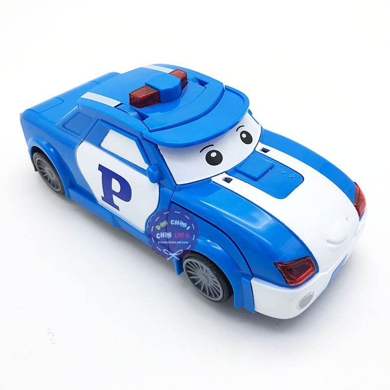 Hộp đồ chơi xe Robocar Poli biến hình thành Robot có đèn nhạc 0826