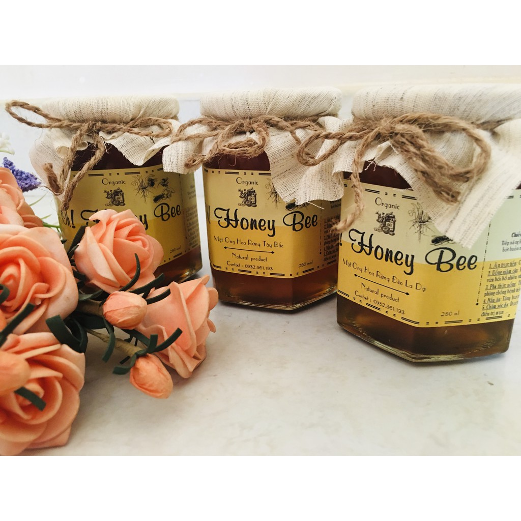 Mật Ong Hoa Nhãn - 280ml - Mật Ong Việt - Oh Honey Bee