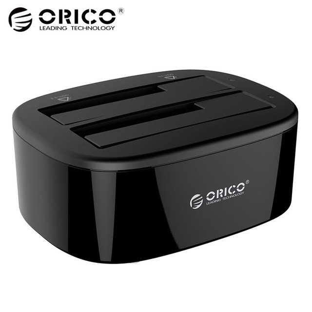 Đế Cắm Ổ Cứng Orico 6228US3 - Cắm 2 HDD/SSD cùng lúc 2.5 inch và 3.5 inch