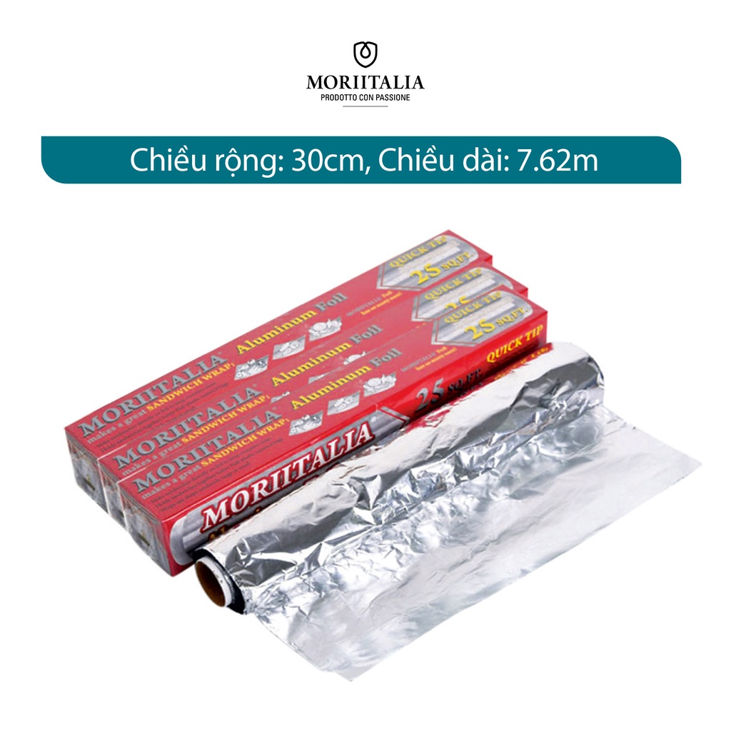 Giấy bạc bọc thực phẩm 30cmx5m màng nhôm bọc nướng thực phẩm chuyên dụng
