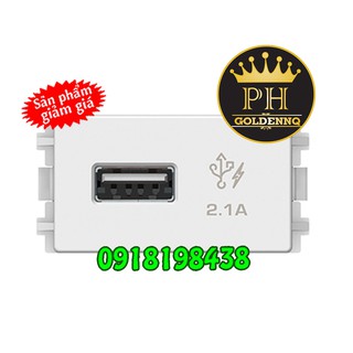 Ổ cắm sạc USB Schneider 2.1A đơn Concept
