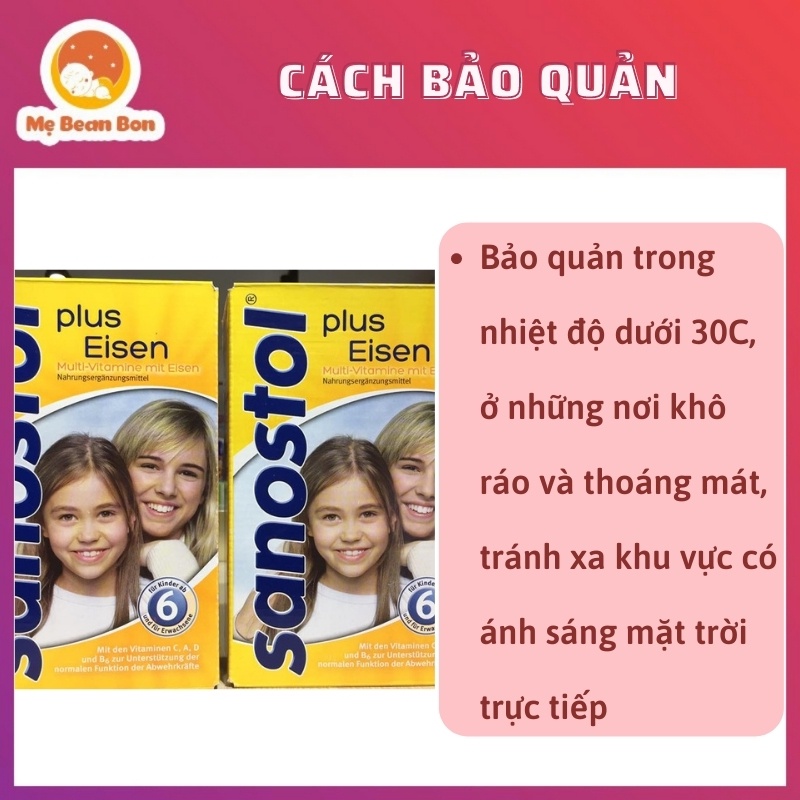 vitamin tổng hợp sanostol số 6 460ml của đức cho bé Phù hợp cho bé trên 6 tuổi