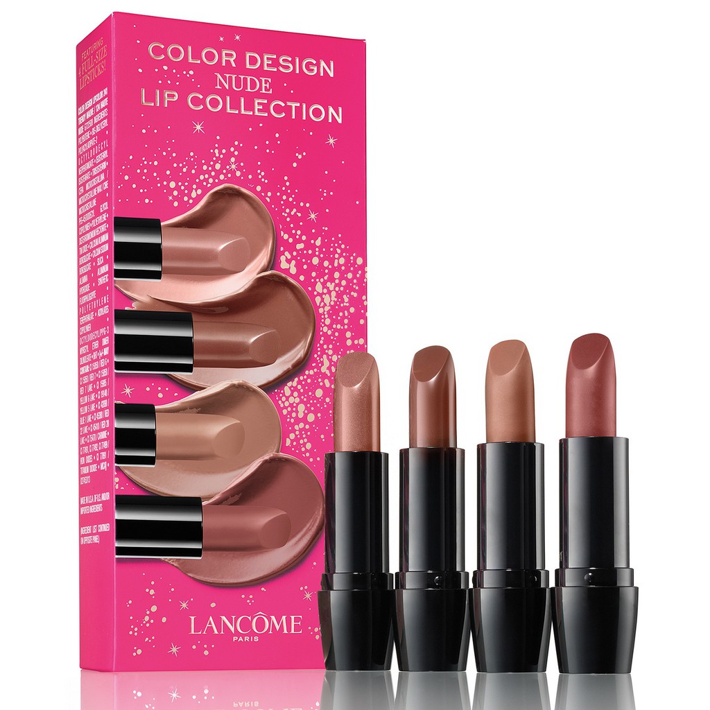 SET SON NUDE LANCÔME 4-P. COLOR DESIGN NUDE LIP SET_LIMITED EDITION