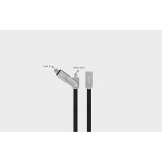 Cáp sạc 2 in 1 type C & Micro dài 1m - Great Type C Micro 5Pin Charging & Data Cable USB-34 KOREA CHÍNH HÃNG