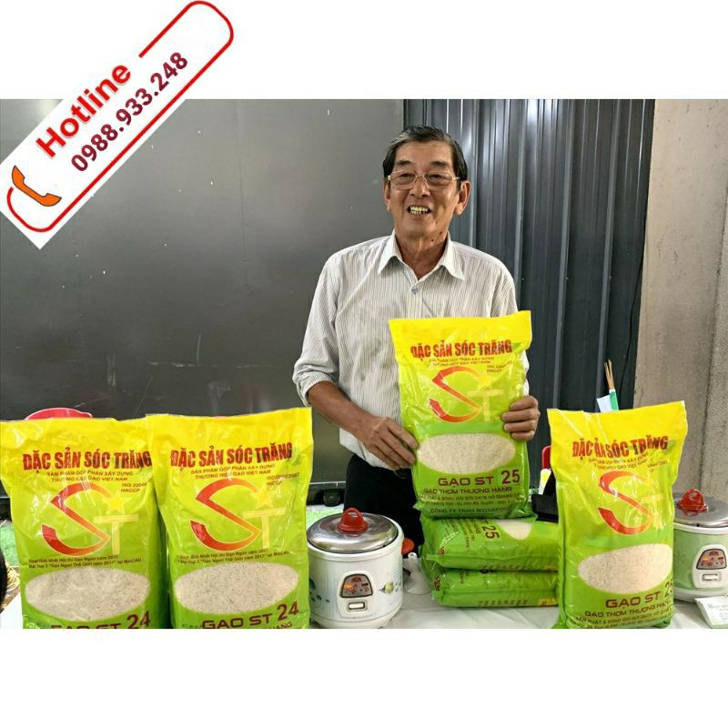 Gạo ST25 Gạo đặc sản Sóc Trăng đã có mặt tại Đất Cảng/ 5Kg