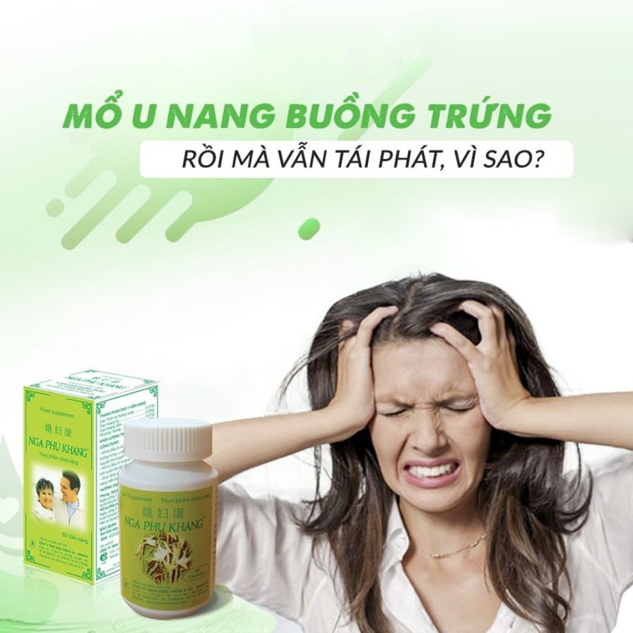 Nga Phụ Khang-Mẫu mới tiết kiệm hơn - giảm U xơ tử cung, u nang buồng trứng (lọ 360 viên tặng kèm lọ 60v)