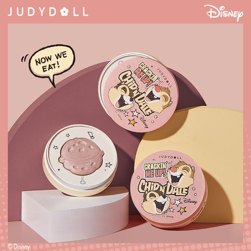 (hàng Mới Về) Phấn Bắt Sáng Judydoll Màu Cam Họa Tiết Hoa Disney