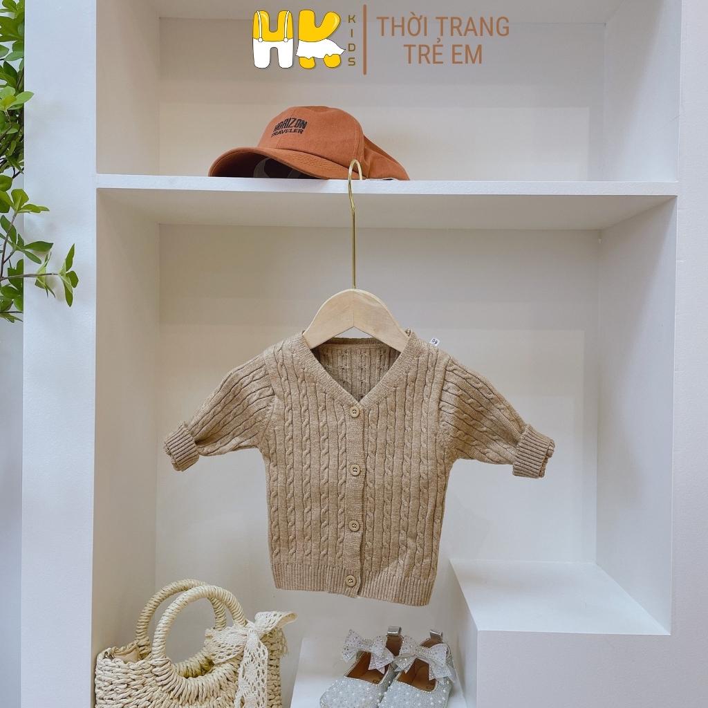 Áo len Cardigan cho bé từ 0-3 tuổi, chất len cao cấp mềm mịn lì, nhiều màu sắc cho bé trai và gái - HK KIDS (mã 0211)