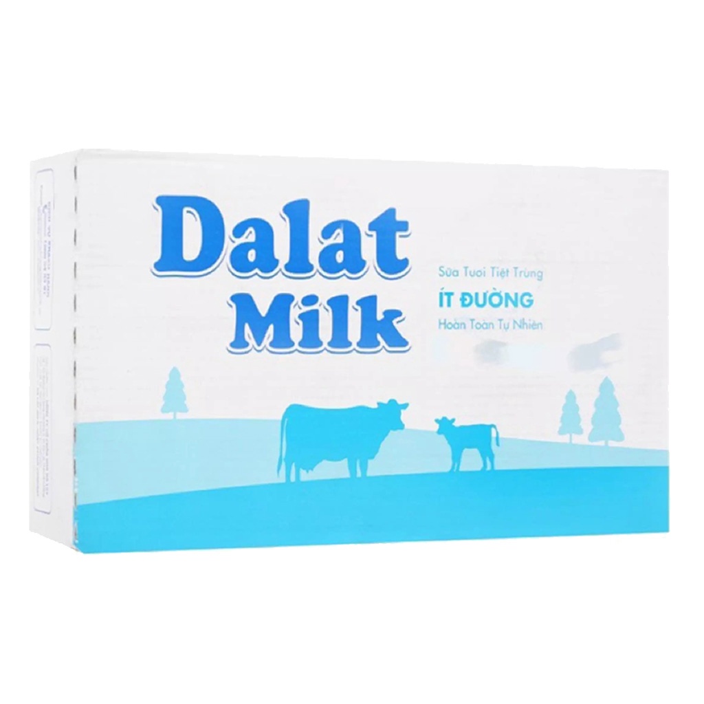 THÙNG 48 HỘP 110ML SỮA TƯƠI TIỆT TRÙNG ĐÀ LẠT (DALAT) MILK (48 hộp x 110ml)