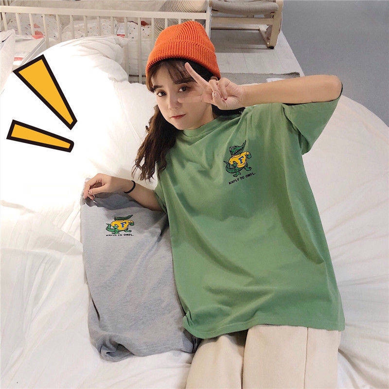 Ready Stock Ins Summer Cartoon Couple Top T-shirt Korean Version Wild Loose Shirt | BigBuy360 - bigbuy360.vn