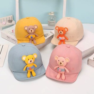Mũ lưỡi trai hình chú gấu 3D đáng yêu cho bé