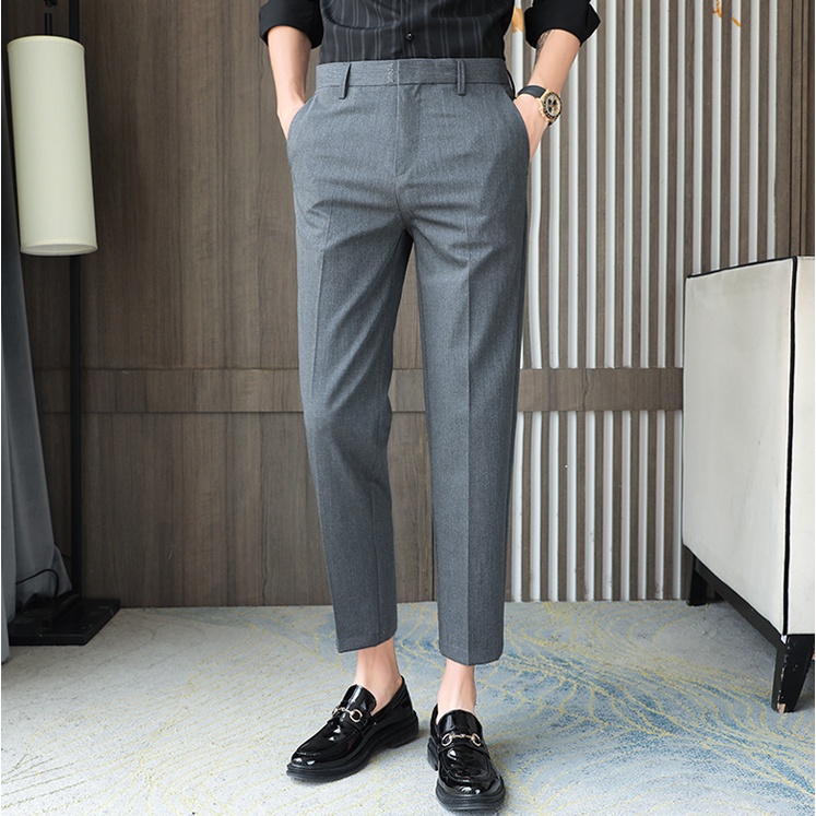Quần âu nam hàn quốc dáng baggy suông,Quần âu nam hàn quốc HÀNG CAO CẤP vải chống nhăn không xù