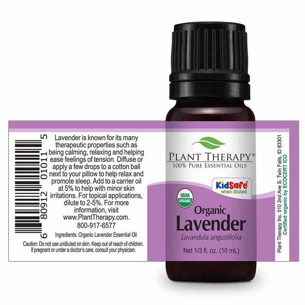 Tinh dầu hoa oải hương hữu cơ Plant Therapy - Organic Lavender Essential Oil Plant Therapy - Kidsafe
