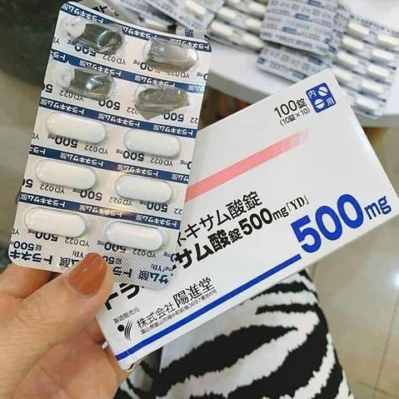 Viên Uống Sáng Da, Mờ Thâm Nám Transamin 500mg Nhật Bản