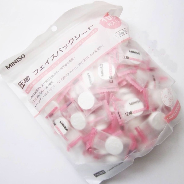 MẶT NẠ GIẤY NÉN LOTION MINISO