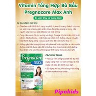 Vitamin tổng hợp bầu của anh pregnacare max 84v và pregnacare sau sinh - ảnh sản phẩm 5