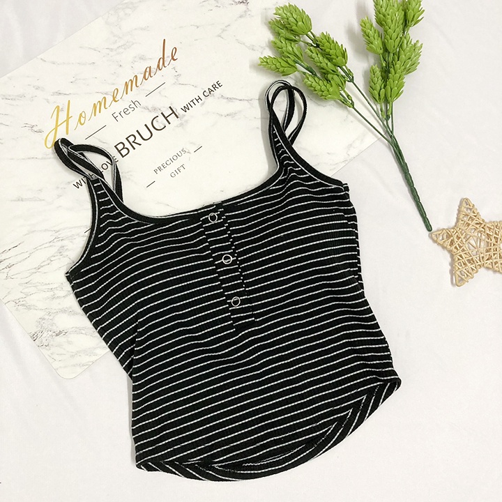 ÁO BRA THUN GÂN SỌC MỀM MÁT CÓ LÓT MÚT MỎNG NHẸ - bra21