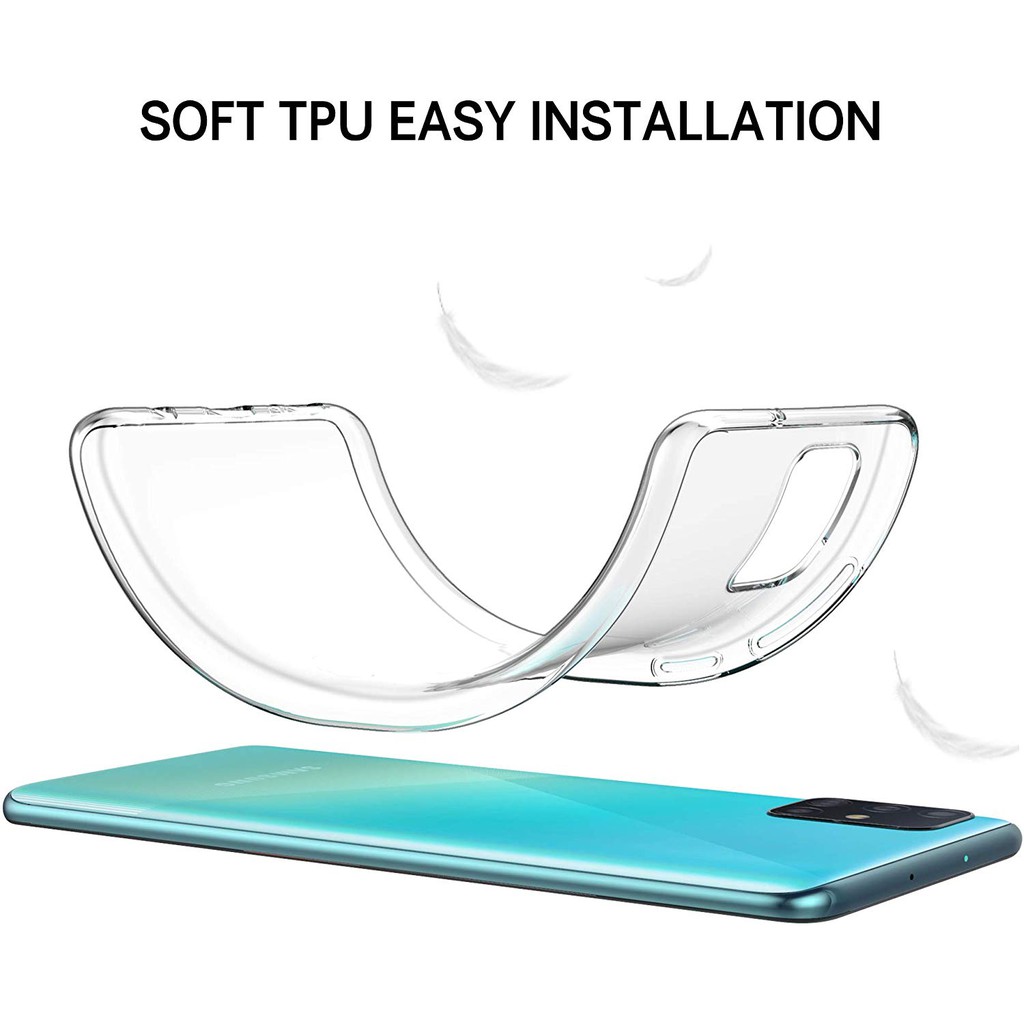 Ốp lưng Silicon TPU mềm trong suốt dành cho Samsung Galaxy A51 A 51 GalaxyA51