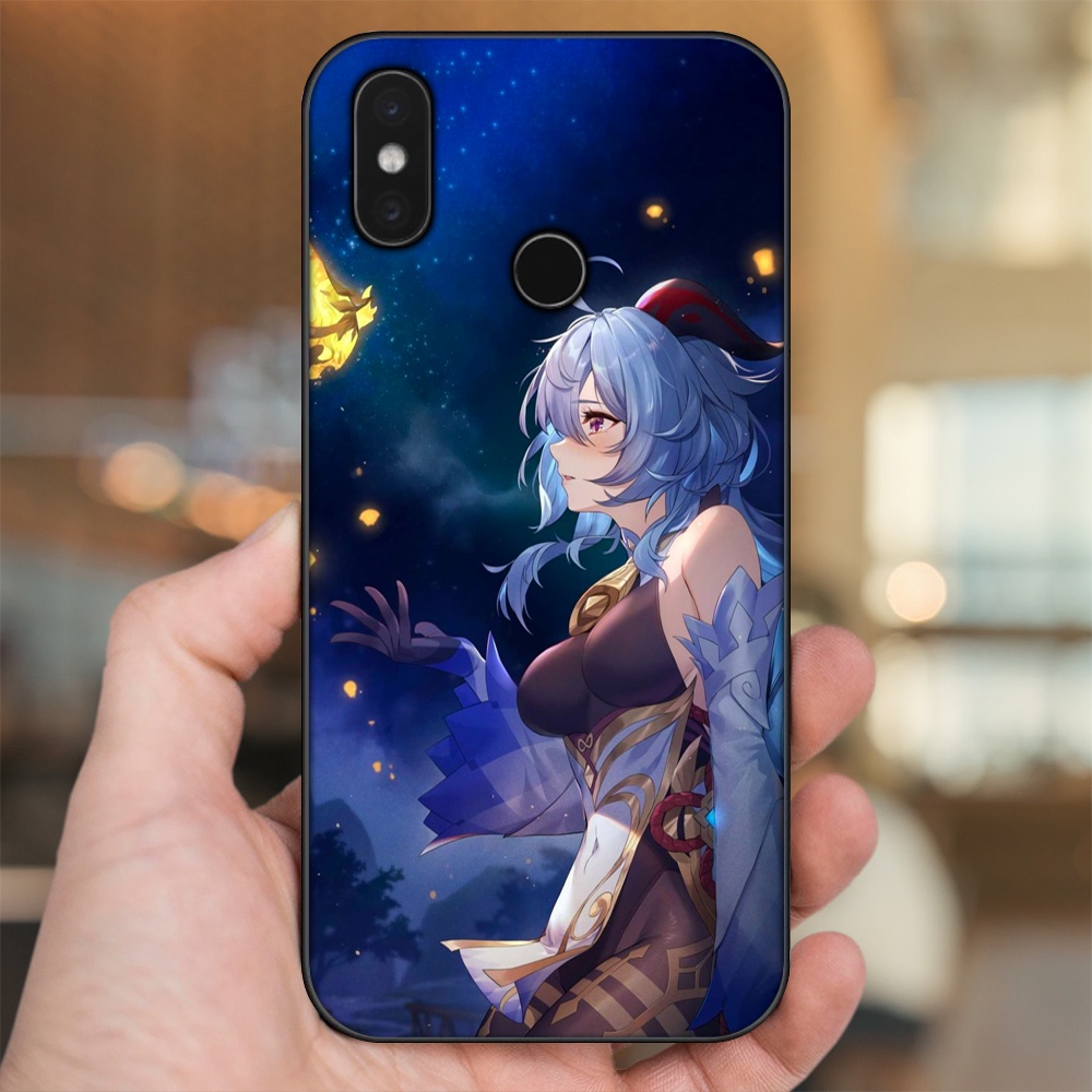 Ốp lưng Xiaomi Mi 8, Mi 8 SE viền đen in hình Ganyu Genshin Impact