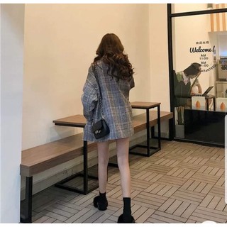 [XẢ LỖ NGHỈ BÁN]  AK02 Áo khoác dạ caro