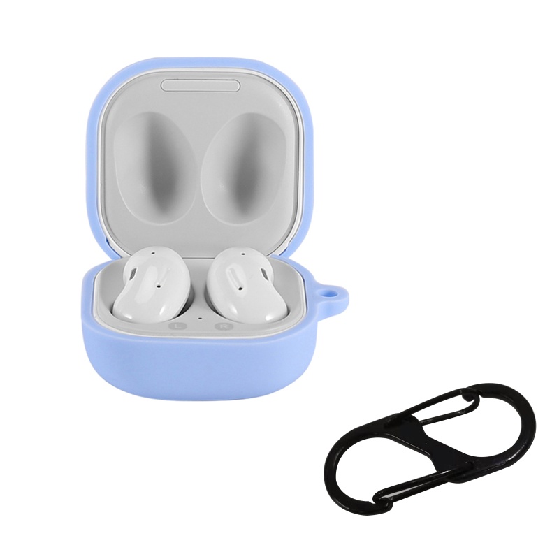 【3C】Ốp bảo vệ hộp sạc tai nghe không dây One-piece bằng silicon mềm chống bụi có thể giặt được cho S-AMSUNG Galaxy-Buds live