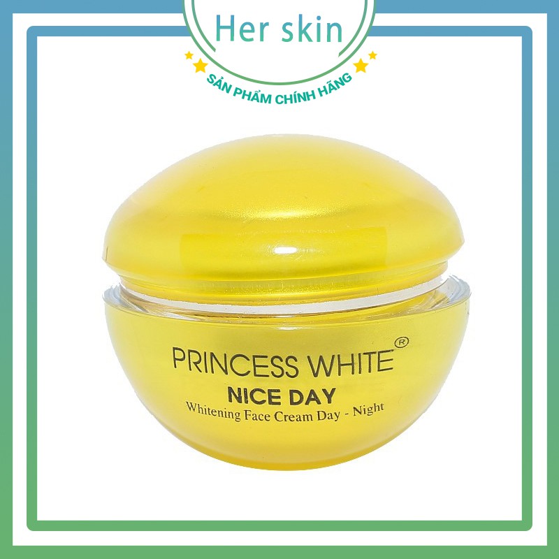 Kem Dưỡng Da mặt niceday PRINCESS WHITE, kem giúp dưỡng trắng da, cấp ẩm, chống nắng. Da trắng sáng sau 10 ngày sử dụng