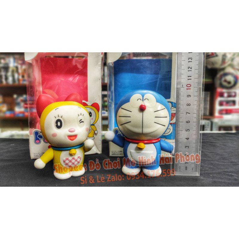 Mô hình Doreamon và Doremi thay đổi khuôn mặt.