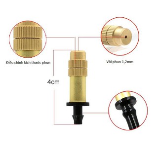 Combo 10 béc phun sương đồng tưới Lan