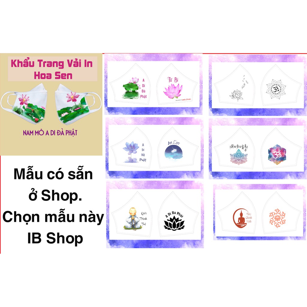 Khẩu Trang Vải In Hình Theo Yêu Cầu( Khẩu Trang Ba Lớp Vải tiêu chuẩn Xuất Khẩu) | BigBuy360 - bigbuy360.vn