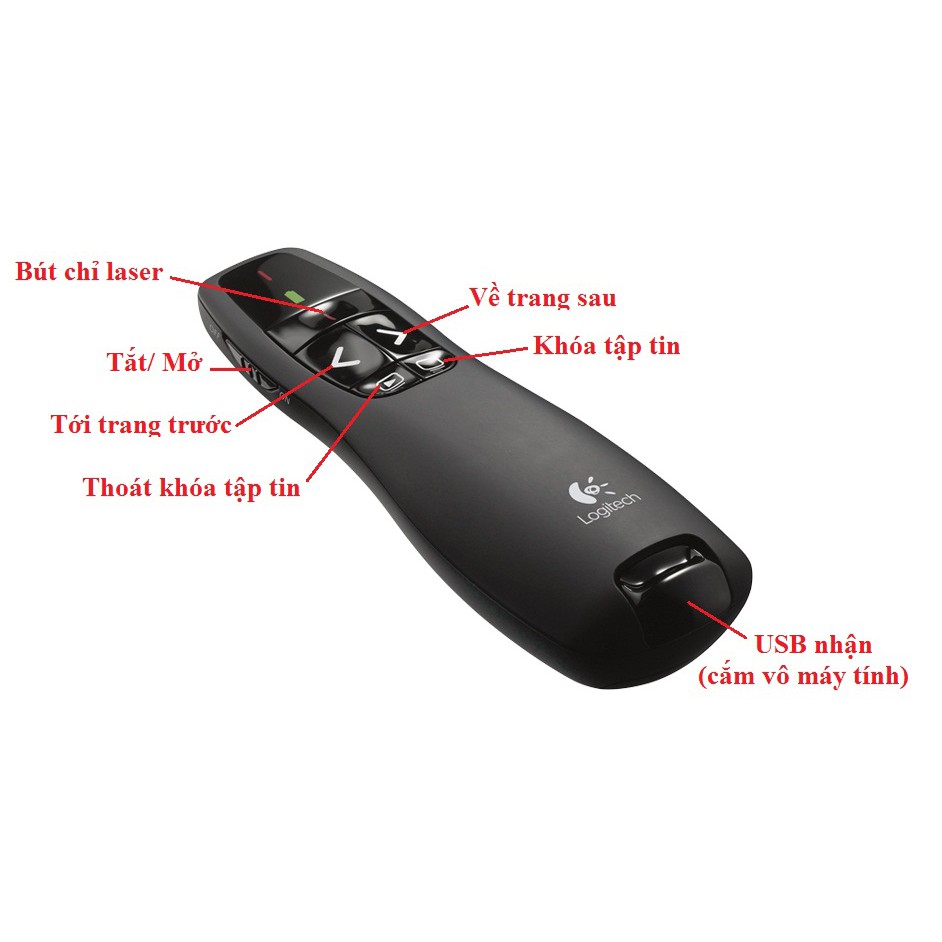 Bút Trình Chiếu Logitech R400 Chính Hãng