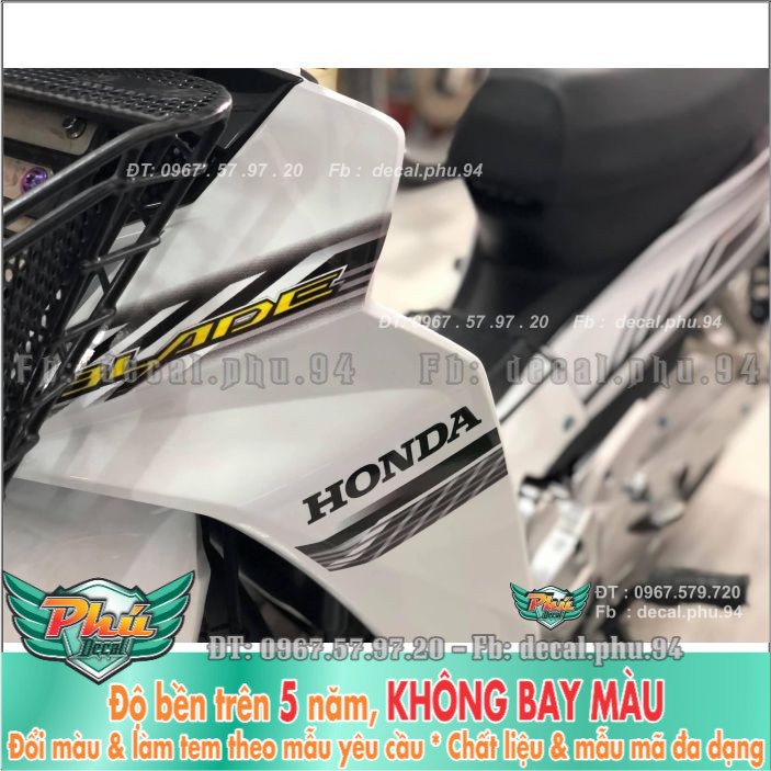 Tem rời Blada Trắng đen (X) -1