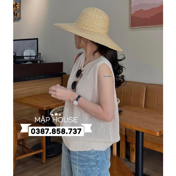 Mũ cói dáng chuông cao cấp phong cách Hàn Quốc mix được với rất nhiều phong cách