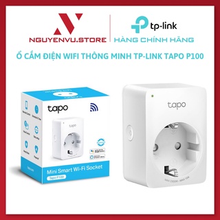 Ổ cắm điện wifi thông minh tp-link tapo p100 - hàng chính hãng