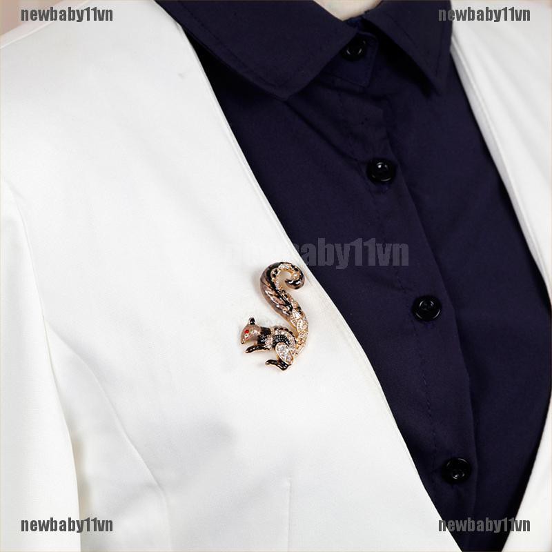 Trâm Cài Áo Hình Chú Sóc Hoạt Hình Dễ Thương