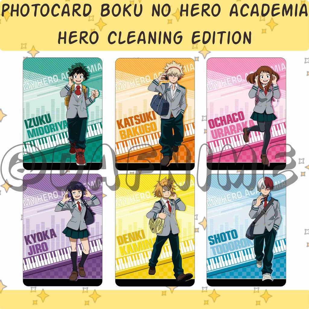 Bộ Thẻ Hình Phim Hoạt Hình NO HERO ACADEMIA | Midoriya Todorki Baokgo