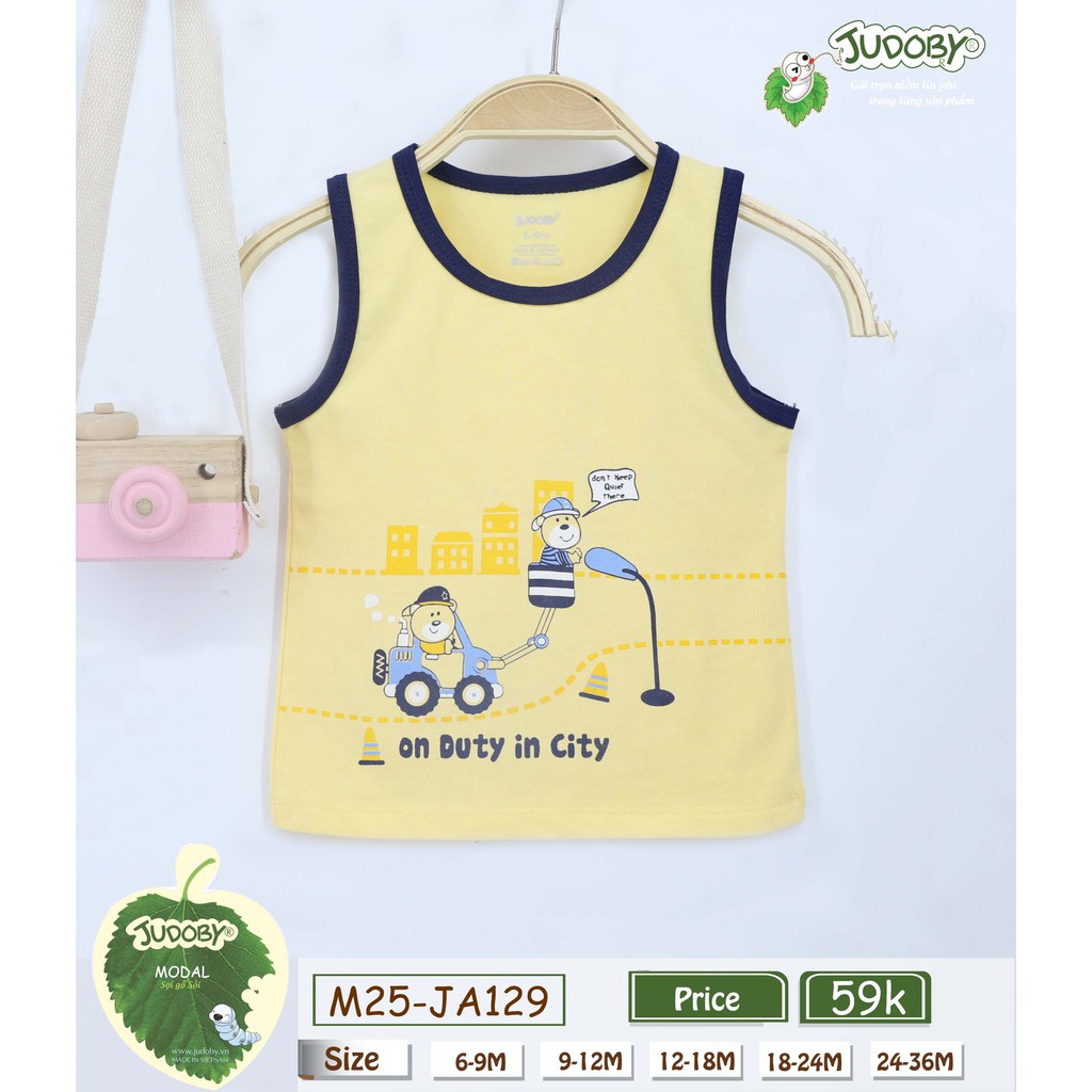 Judoby - Áo ba lỗ cho bé chất mềm mát (9-36m)