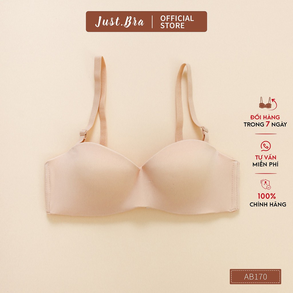 [Mã WABRJB031 giảm 10% đơn 99k] Áo ngực trơn cup ngang Just Bra thiết kế su êm ái AB170 | BigBuy360 - bigbuy360.vn