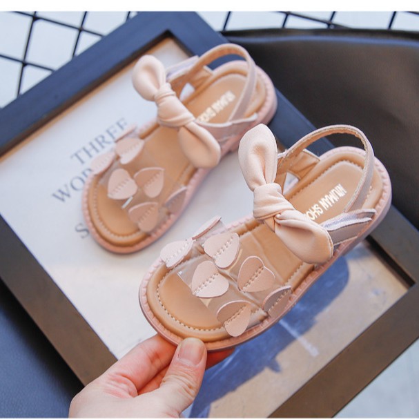 sandal bé gái size 23-34 tim  nhỏ siêu điệu