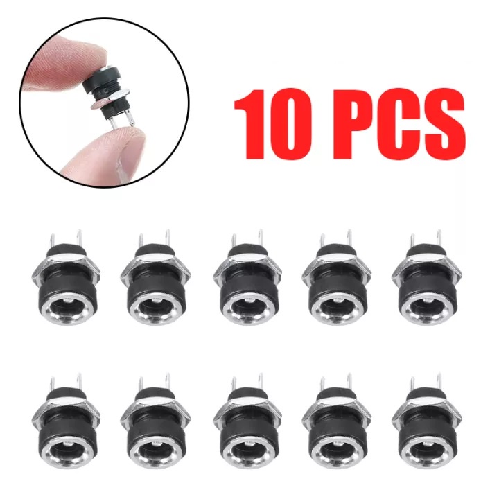 Combo 10 Đầu nối nguồn 3a 12v Dc 5.5mm X 2.1mm , giắc cắm, phích cắm 2 chân