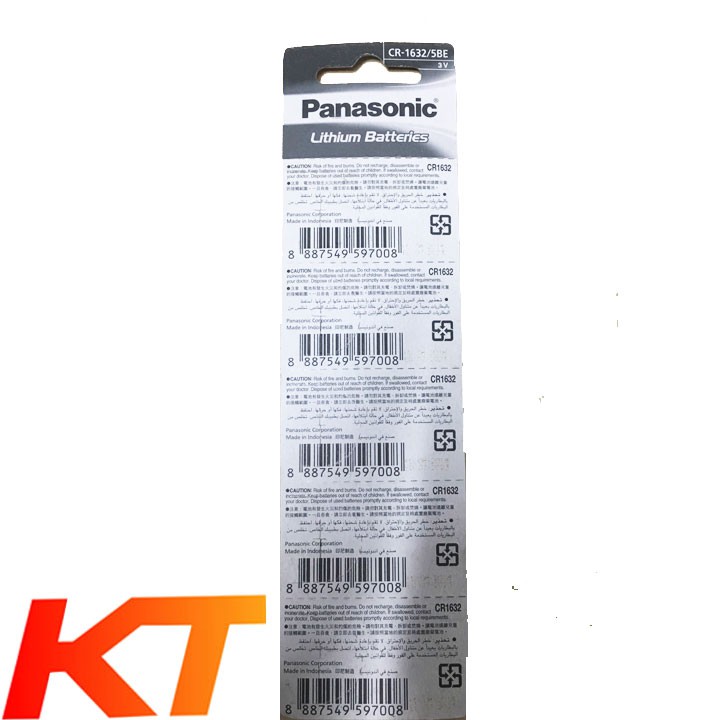 PIN CR1632 3V PANASONIC LITHIUM CHÍNH HÃNG.
