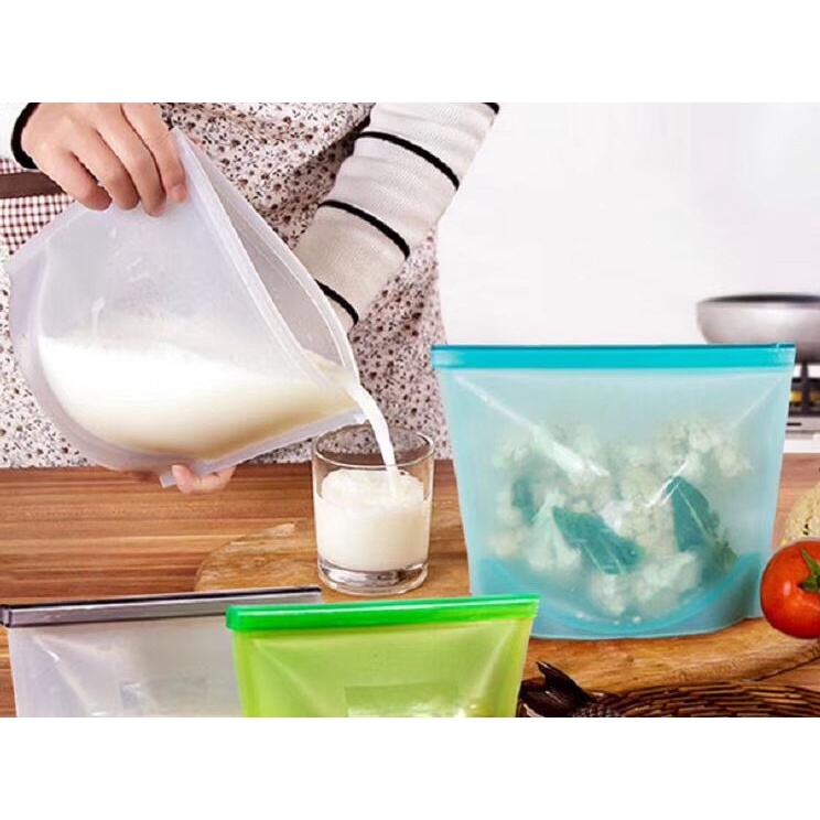 Túi silicone đựng thực phẩm hút chân không có thể tái sử dụng