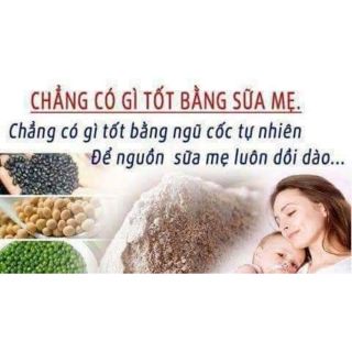 Ngũ cốc handmade lợi sữa, bà bầu, da đẹp, dáng xinh. Thương hiệu Mẹ Chổi. Hehe. Sao tên sản phẩm lại dài thế này là sao.