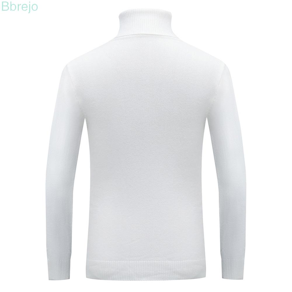 Mens Pullover Sweater Pullover Soft Slim Fit High Neck Jumper Winter T-Shirt Mens Long Sleeve Tops Turtle Neck