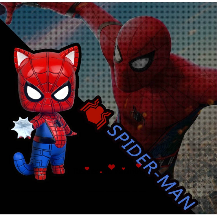 Tượng mô hình nhân vật Spider Man phong cách chibi