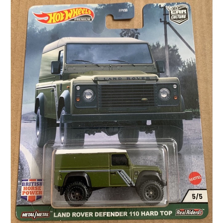 Xe Hot Wheels Land Rover Defender 110 Hard Top Green