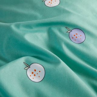 Bộ Chăn Ga Gối Hoa Cà Rốt Cotton Poly