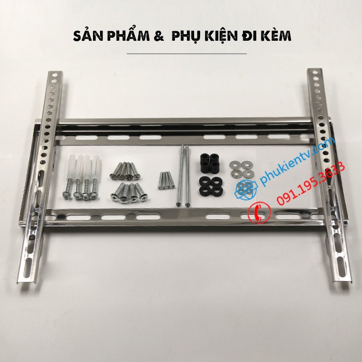 Giá treo tivi siêu mỏng 2.5 cm - Chất liệu Inox cao cấp chống han rỉ