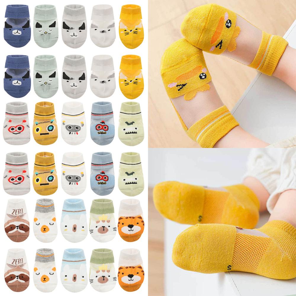 SUSANS Set 5 Đôi Tất Cotton Mùa Hè Cho Bé 0-3 Tuổi