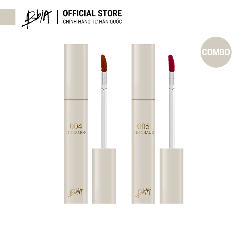 Combo 2 Son Tint Bóng Bbia Glow Lip Tint 3.2g/Thỏi